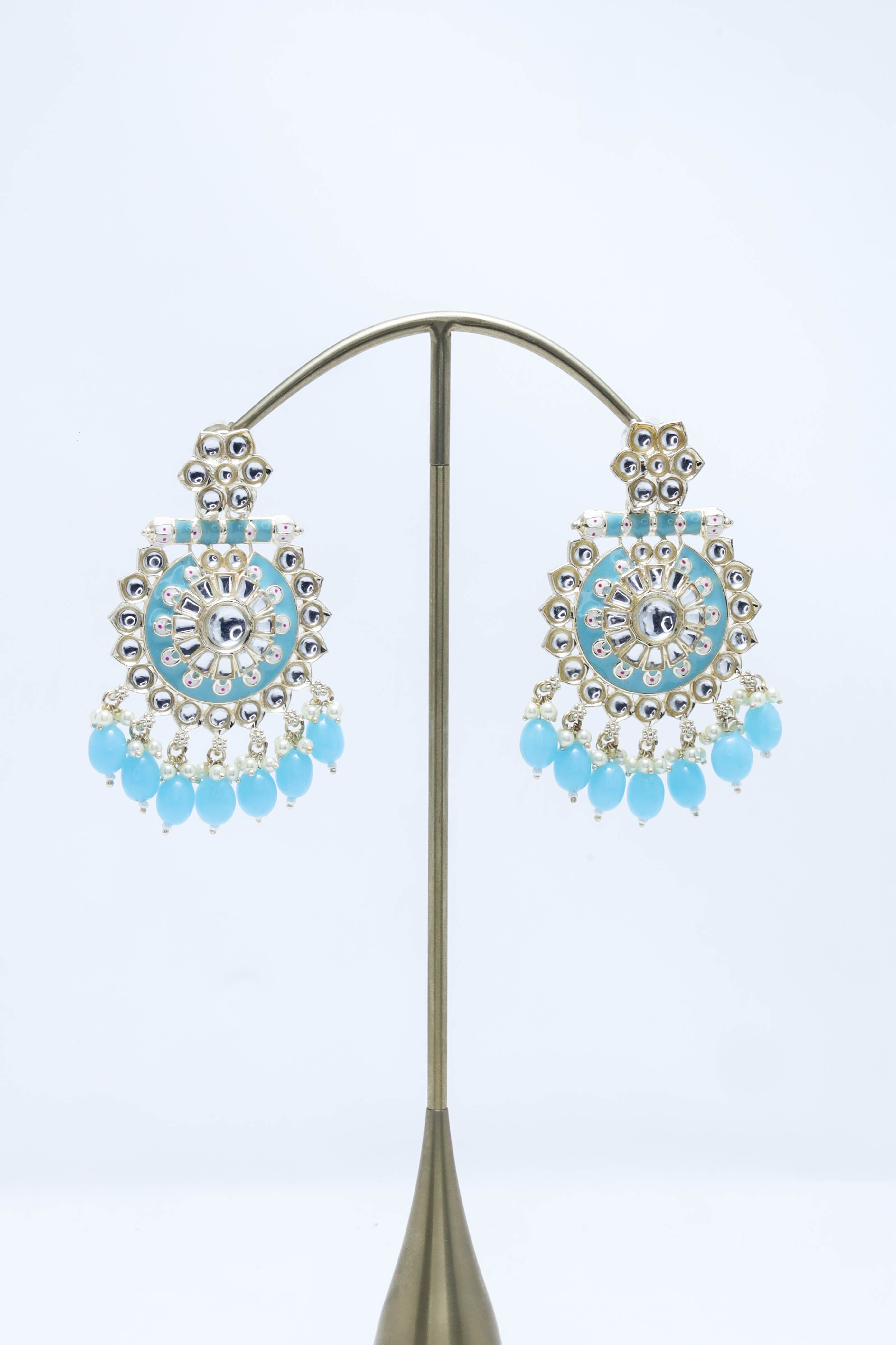 Zara Meenakari Earrings - Handcrafted Ethnic Jewelry for Women | Perfect for Weddings, Parties & Festive Occasions