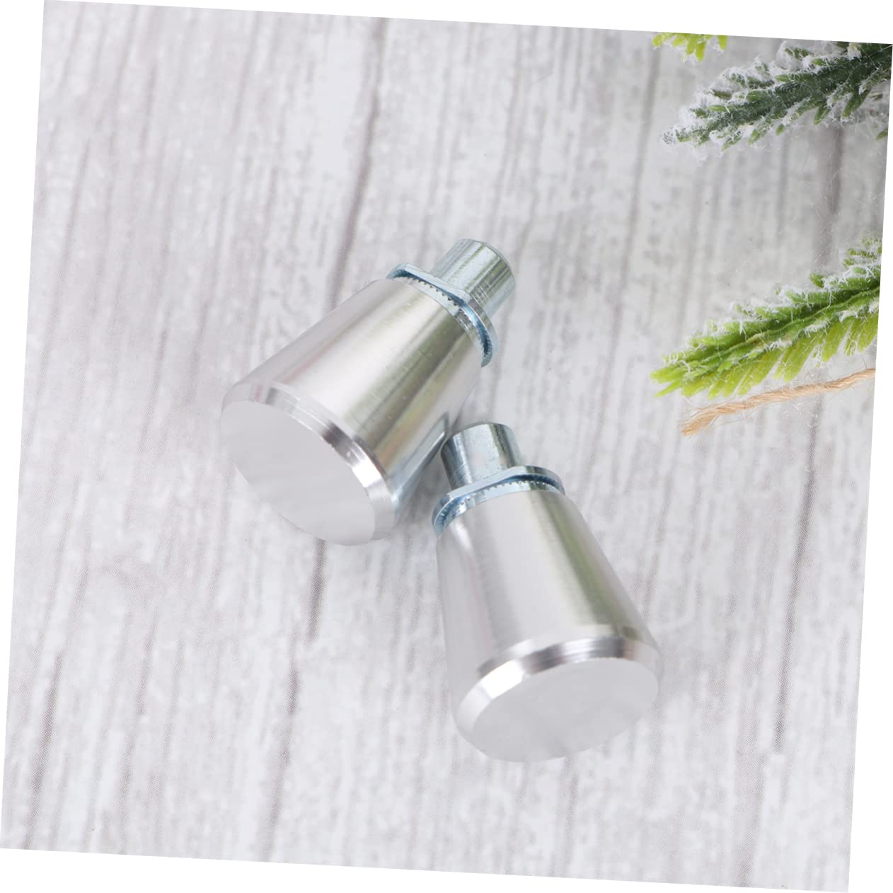 2-Pack 300 Series Silver Spring-Loaded Plunger Latches - Heavy Duty Mechanical Fasteners for Cabinets, Toolboxes & Industrial Equipment
