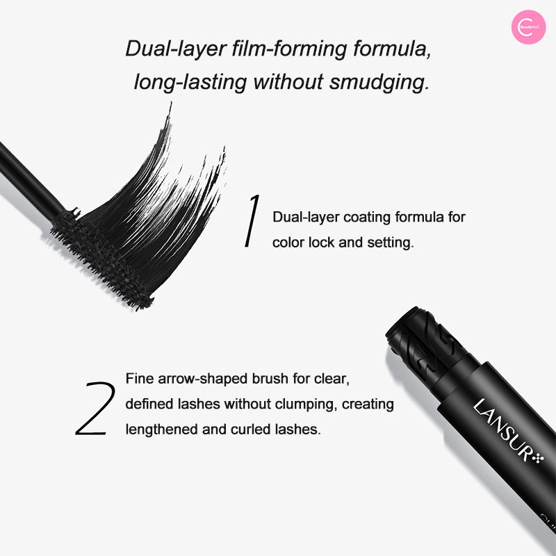 LANSUR Vibrant Bounce Mascara - Volumizing & Lengthening Waterproof Mascara for Dramatic Lashes | Perfect for Everyday Wear & Special Occasions