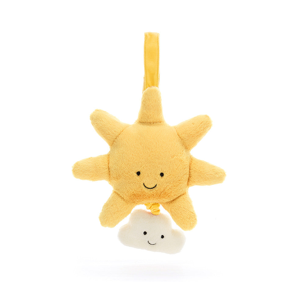 Jellycat Musical Pull Toy - Soft Plush Stuffed Animal with Gentle Melody for Babies & Toddlers - Perfect for Playtime, Nursery Decor, and Soothing Bedtime Comfort