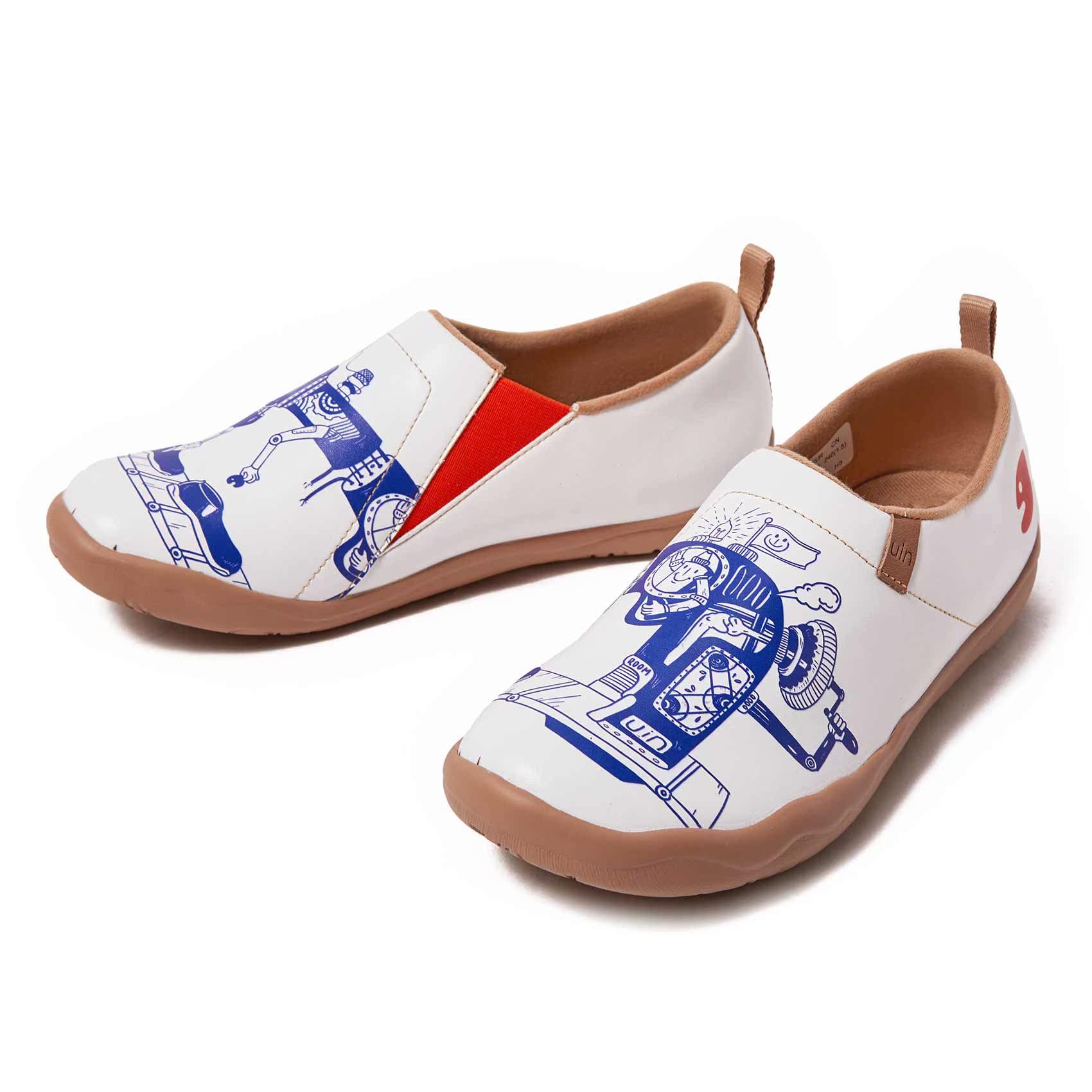 UIN Women's Slip-On Walking Shoes - Lightweight Travel Loafers with Microfiber Comfort for Casual Wear | Perfect for Travel, Work & Everyday Fashion
