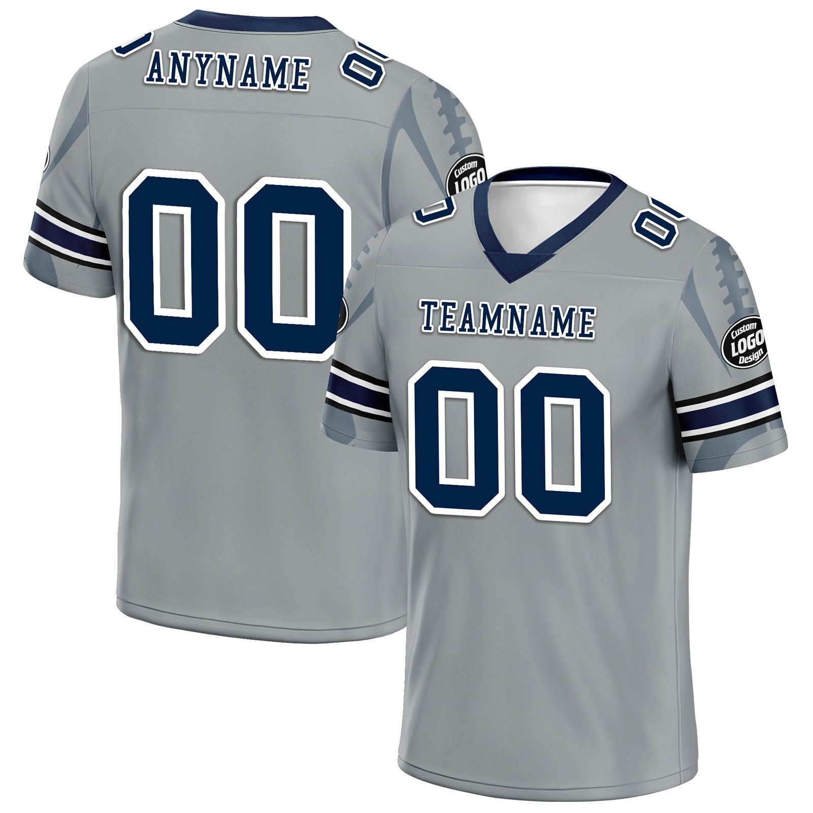 Custom Seattle Seahawks Football Jersey & Sports Shoes Combo - Personalized Gray NFL Fan Gear Set for Men - Perfect for Game Day, Tailgating & Sports Enthusiasts