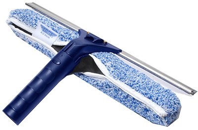 HOMECARE 15080 14-Inch Backflip Squeegee & Washer Scrubber - Heavy Duty Window Cleaner for Home, Office, and Car Glass Cleaning - Perfect for Streak-Free Shower Doors, Mirrors, and Windows