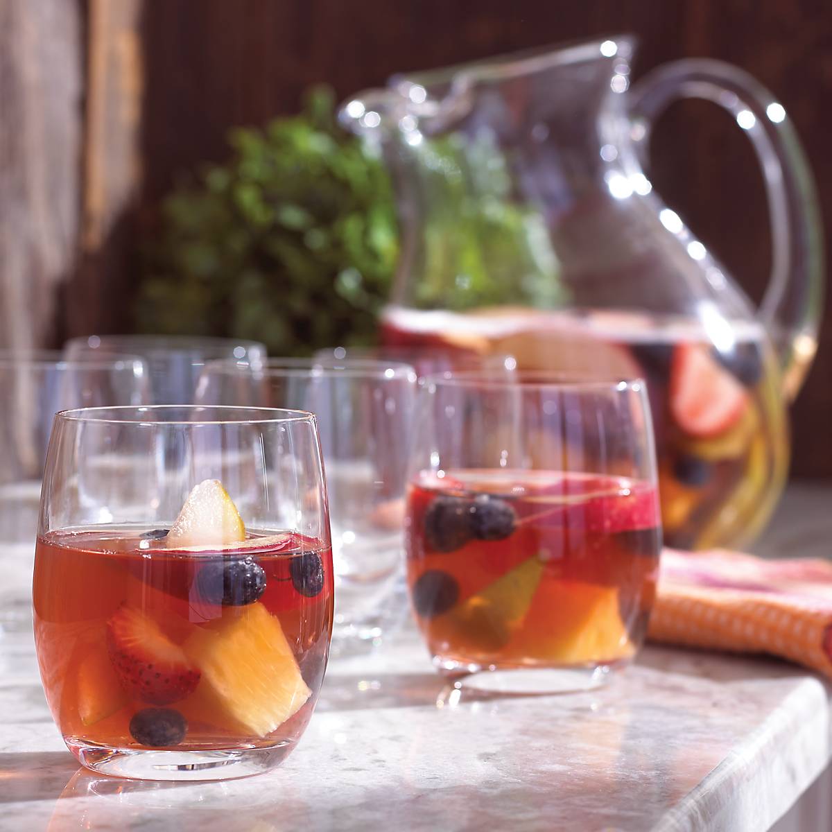 Premium Tuscany Classics Small Tumbler Glasses Set of 6 - Elegant Drinking Cups for Juice, Cocktails & Iced Coffee - Perfect for Home, Bar & Restaurant Use