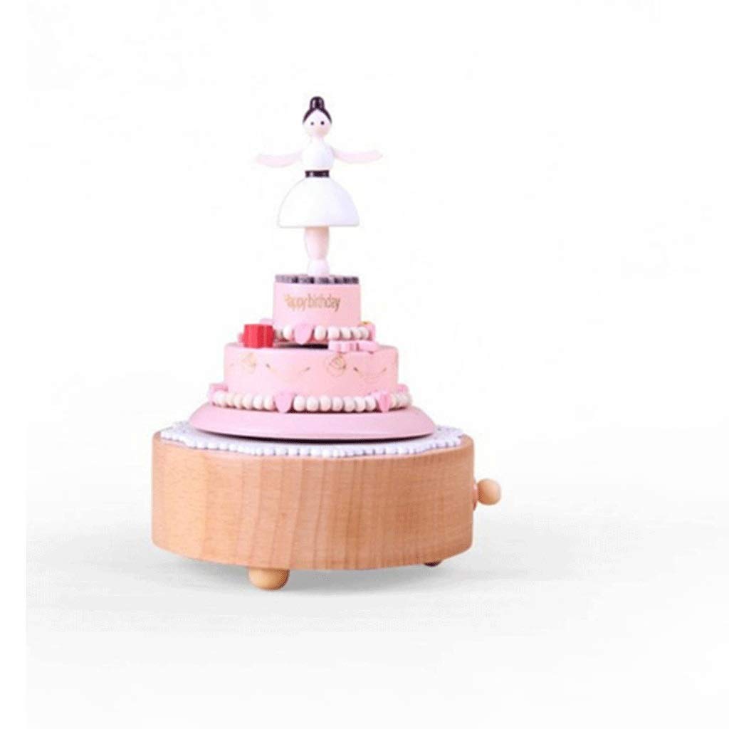 Vintage Wooden Rotating Music Box - Handcrafted Retro Musical Toy for Kids, Unique Birthday Gift & Home Decor with Soothing Melodies | Perfect for Nursery, Bedroom, Wedding Favors & Special Occasions