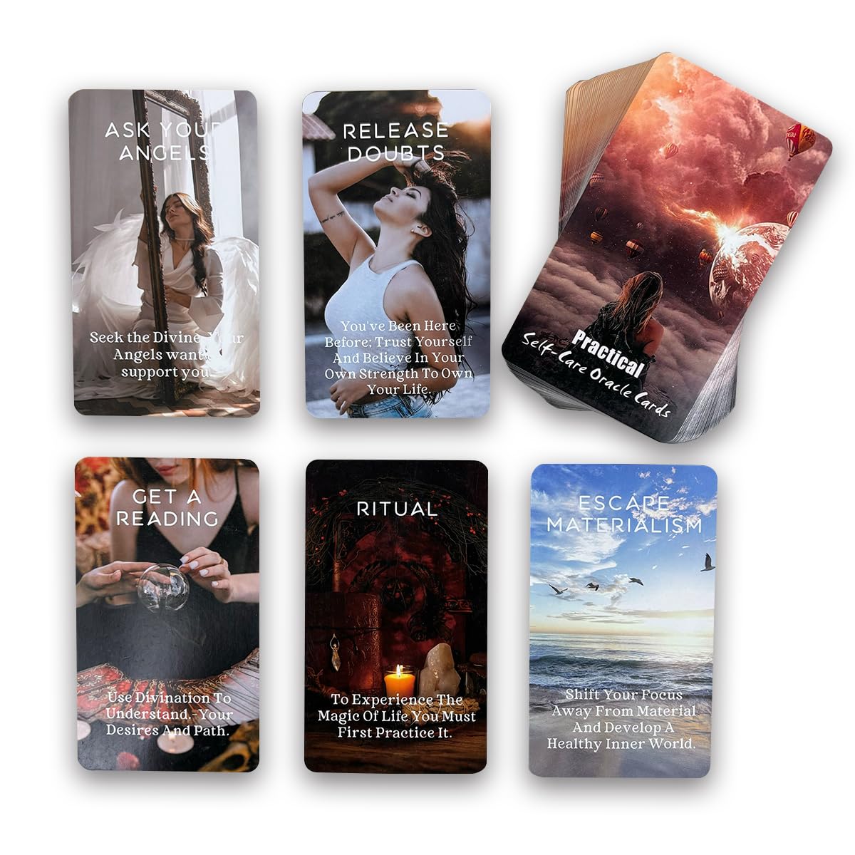 Sishui Health & Wellness Oracle Cards – Practical Self-Care Tarot Deck for Beginners | Spiritual Guidance & Personal Growth | Perfect for Meditation, Therapy, and Daily Inspiration