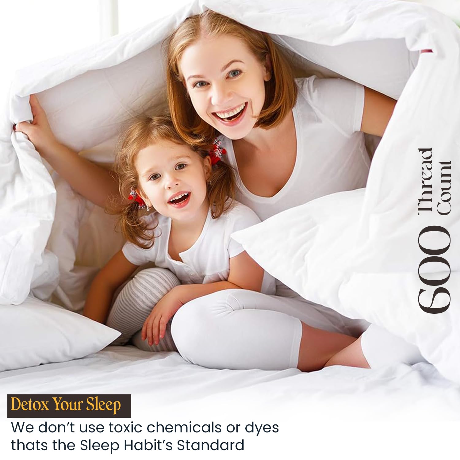Premium 600 Thread Count King/Cal King Size Duvet Cover Set - 3 Piece Soft & Breathable Bedding with Zipper Closure & Corner Ties - Moss Green - Perfect for Luxury Bedrooms, Guest Rooms & Hot Sleepers