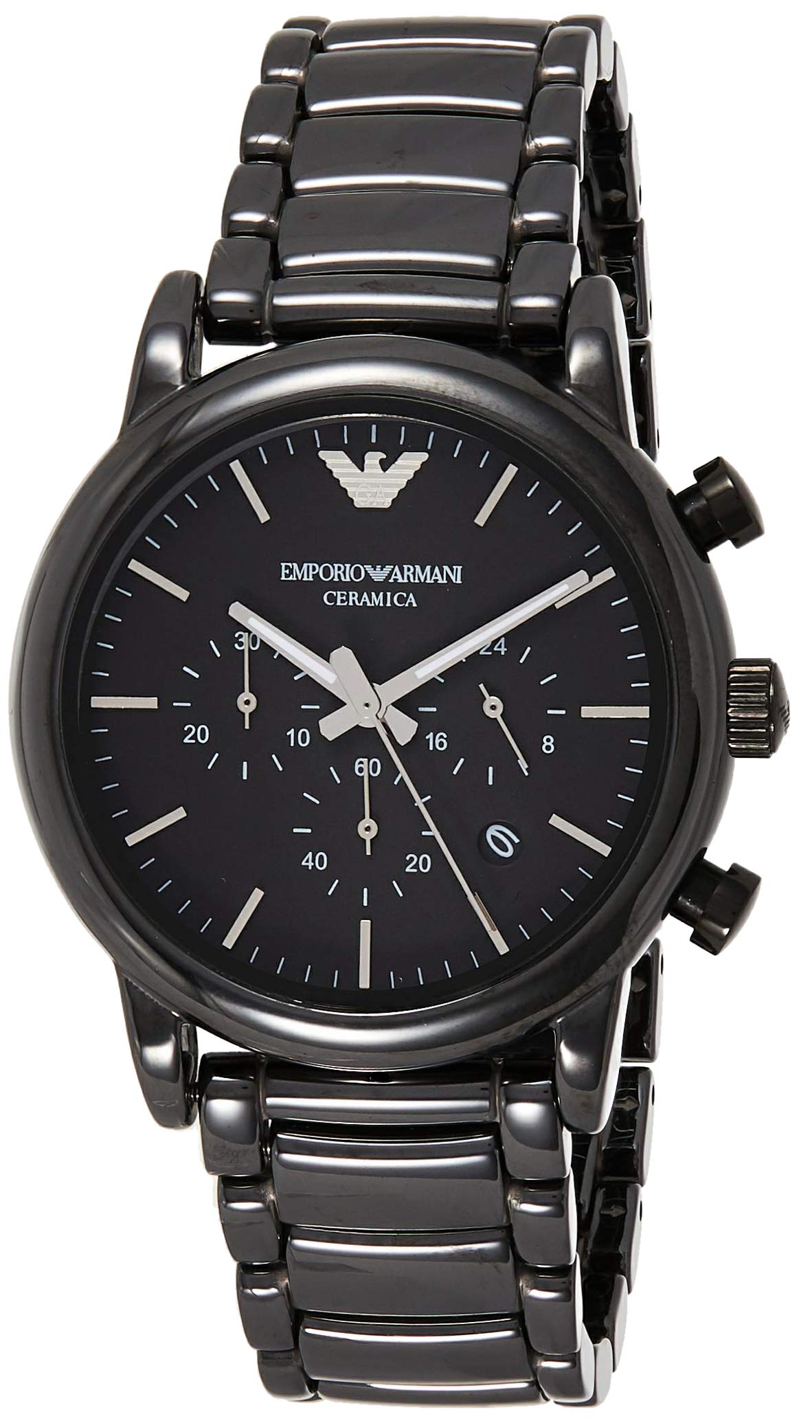 Emporio Armani Men's AR1507 Black Quartz Dress Watch - Stylish & Elegant Timepiece for Business, Formal Events & Everyday Wear
