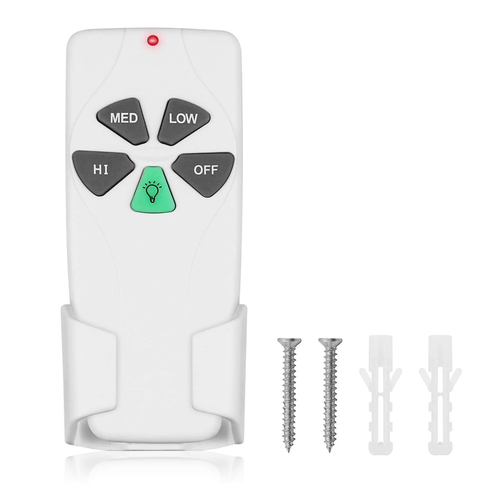 Hunter Hampton Bay Harbor Breeze Kichler Ceiling Fan Remote Control Replacement - FAN-53T Compatible with 2AAZPFAN53T L3HFAN11T FAN-11T L3HFAN35T1 FAN-35T KUJCE9103 CHQ8BT7030T CHQ7030T UC7030T - Perfect for Bedroom Living Room Home Office