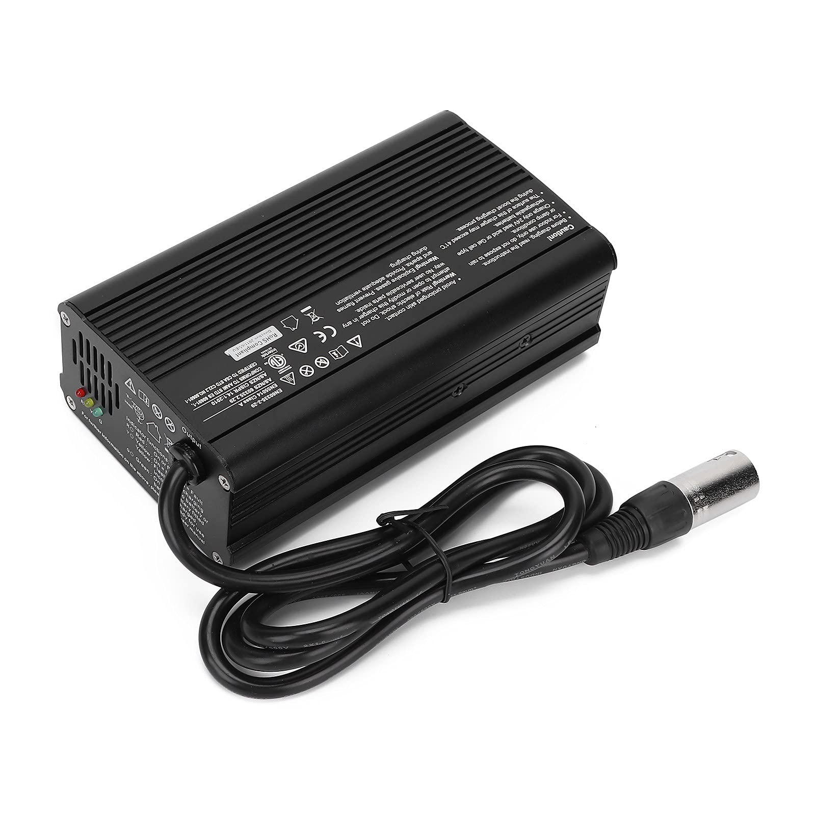 24V 8A Smart Battery Charger & Maintainer - Universal Replacement for Electric Scooters, Wheelchairs, Cars, Motorcycles, eBikes, Lawn Mowers & Marine Boats | Fast Charging & Auto Shutoff | Perfect for Home, Garage & Outdoor Use (US Plug)