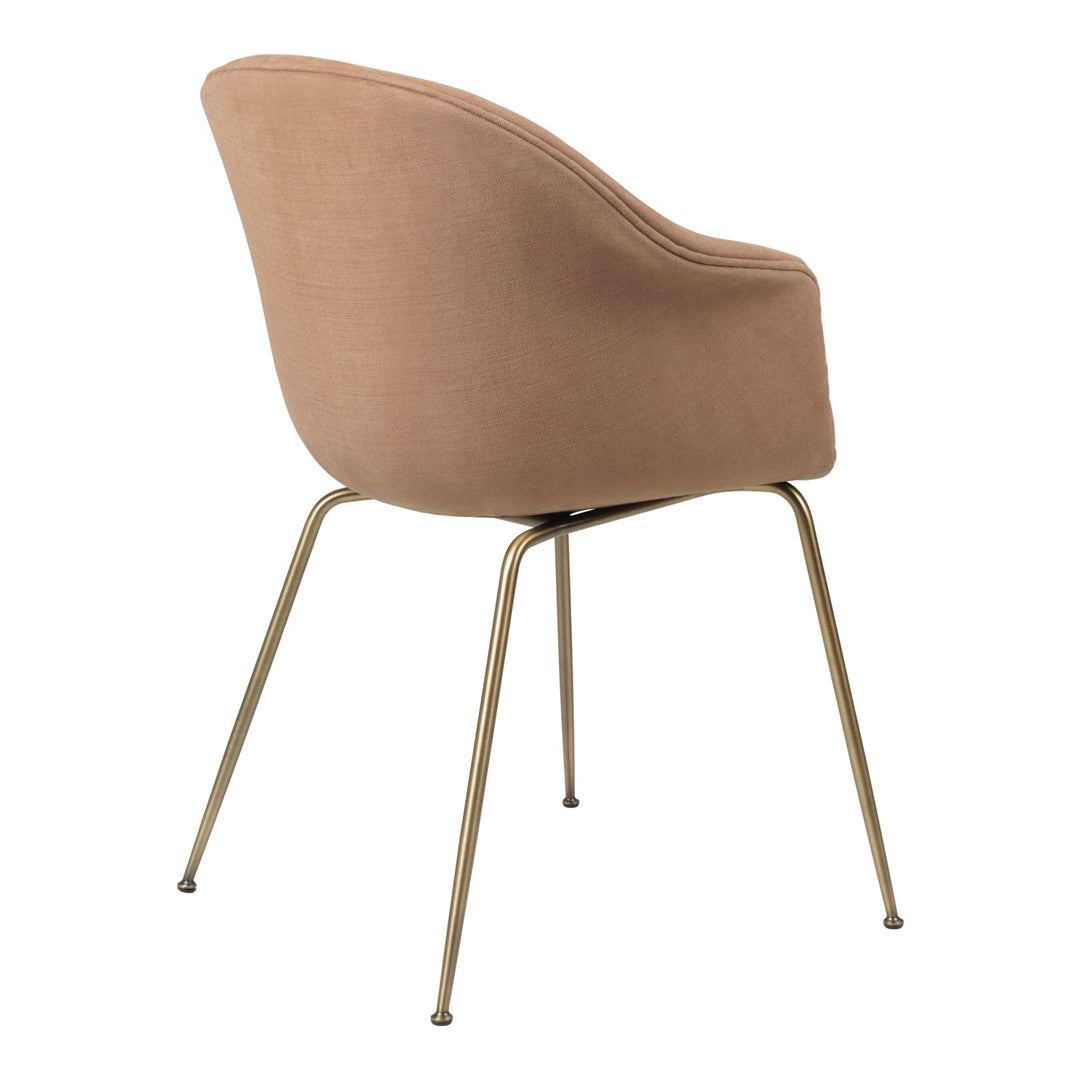 Bat Dining Chair with Conic Base - Fully Upholstered Modern Kitchen & Dining Room Furniture for Home Decor