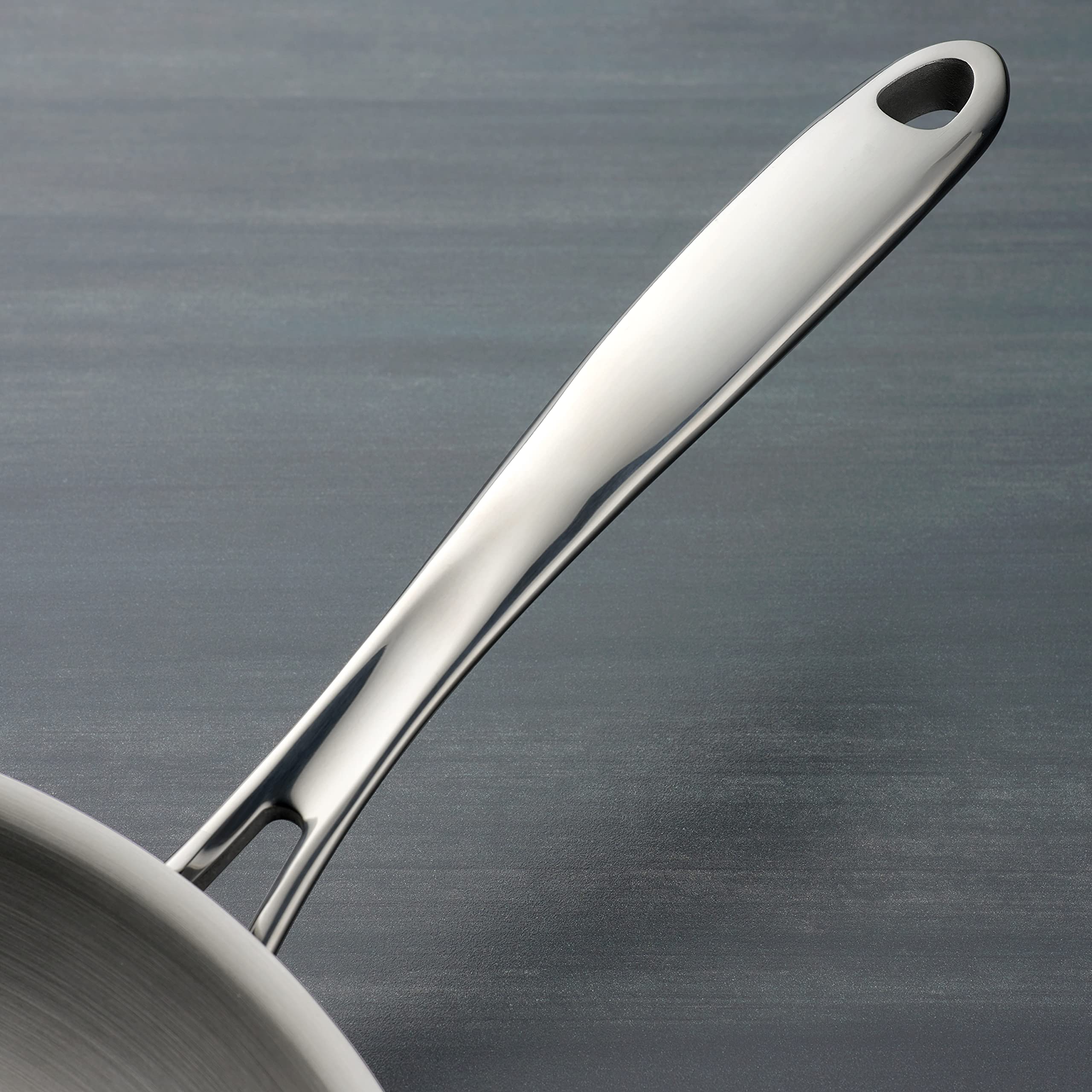 Tramontina Tri-Ply Clad Stainless Steel 6-Quart Saute Pan with Glass Lid - Induction Ready, Dishwasher Safe, NSF Certified Cookware - Perfect for Sautéing, Frying & Simmering - Made in Brazil