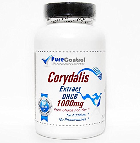 PureControl Supplements Corydalis Extract DHCB 1000mg - 200 Capsules | Natural Pain Relief Supplement | Supports Relaxation & Sleep | for Muscle Discomfort & Stress Management