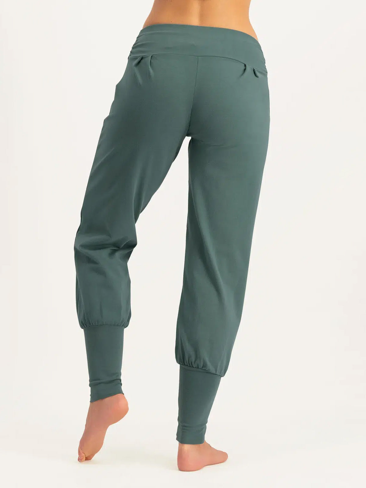 Urban Goddess Dakini Yoga Pants for Women - High Waisted Stretchy Workout Leggings - Forest Green for Yoga, Gym & Running