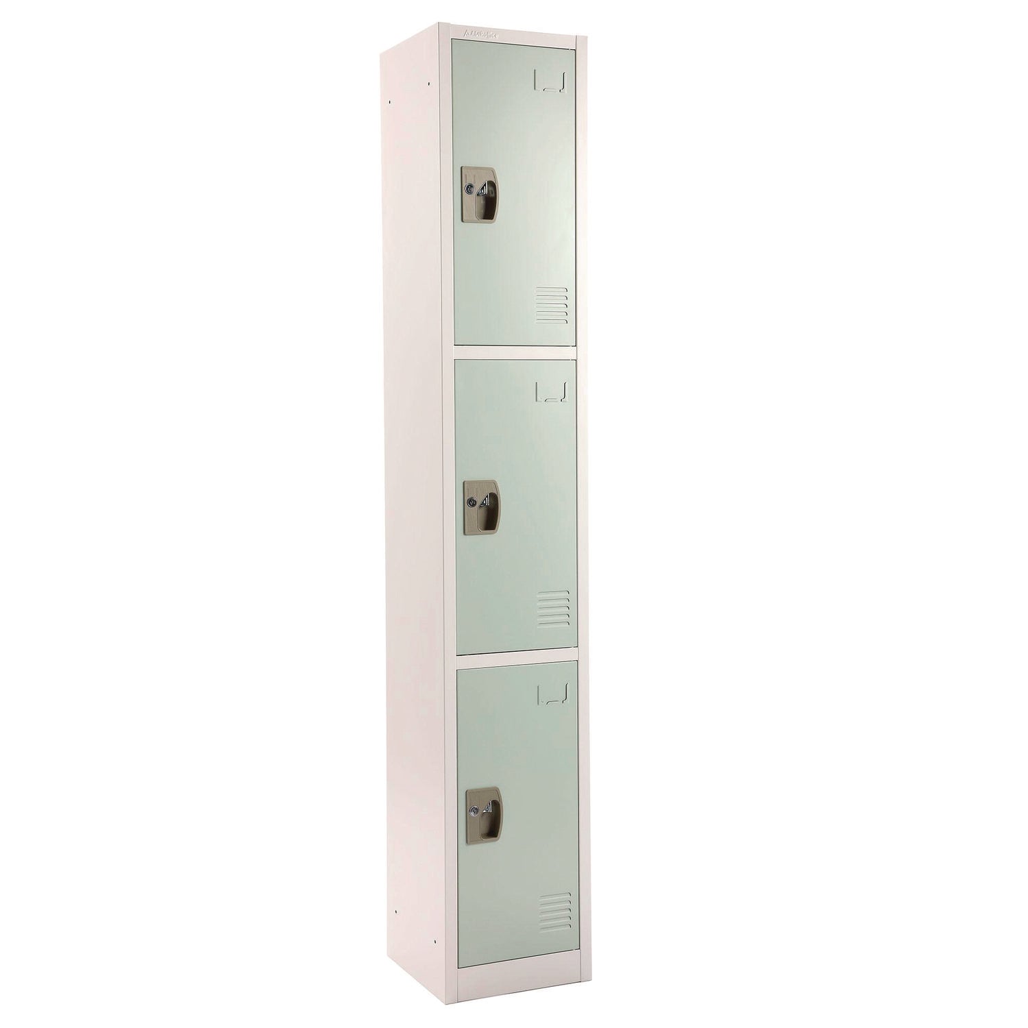 AdirOffice 3-Compartment Steel Storage Locker - 12