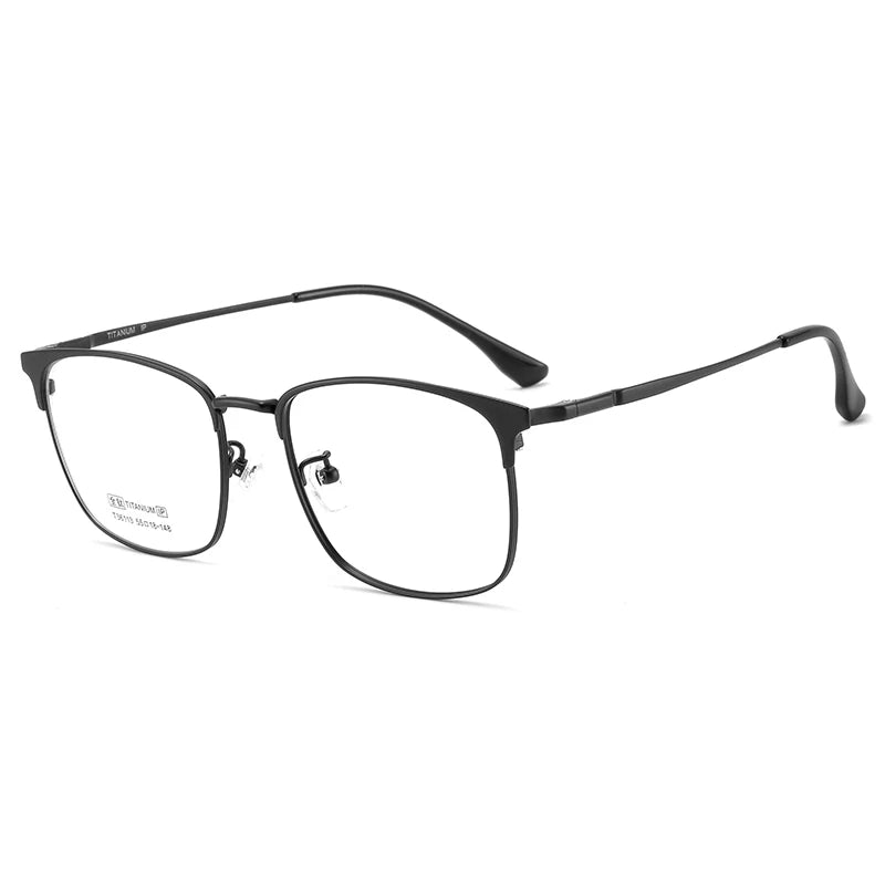Bclear Unisex Full Rim Square Titanium Eyeglasses 36113 - Lightweight Durable Frame for Men & Women - Perfect for Reading, Work, and Everyday Fashion