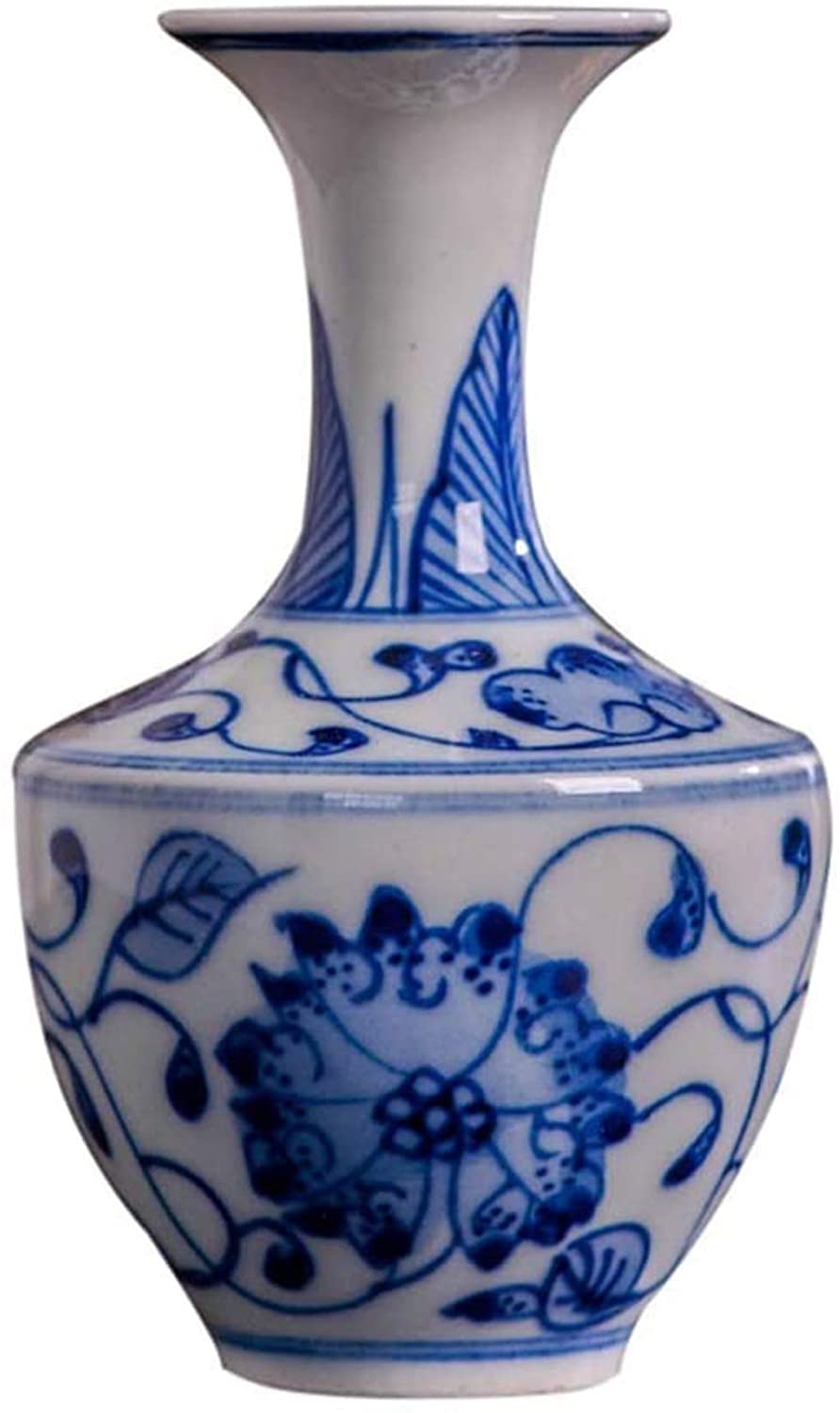 ZPTECH Ceramic Mini Vase Set - 6.6 x 10.1 cm Blue Decorative Vases for Dry Flowers, Home Decor, Office Desk | Perfect for Bouquets, Wedding Centerpieces & Living Room Accents