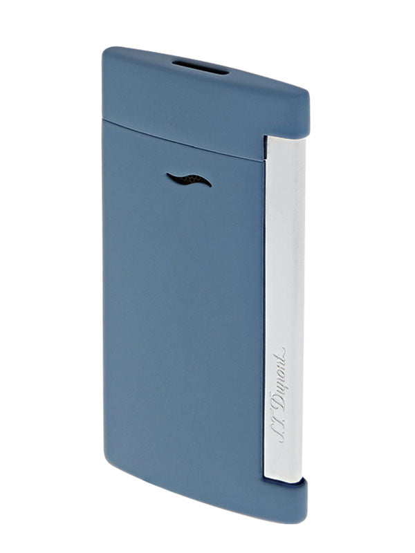 S.T. Dupont Slim 7 Lighter - Shark Blue Matte Finish | Premium Butane Cigar & Cigarette Lighter | Perfect for Gifts, Collectors & Luxury Smoking Accessories