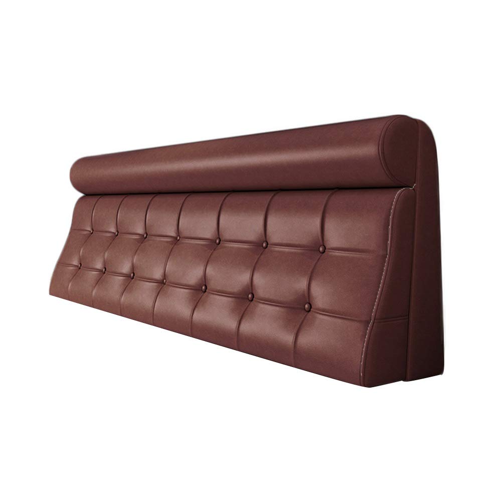 Customizable Soft Headboard Cushion - Brown 160x58cm, Safety Anti-Collision Bed Headboard for Indoor Use, Easy to Store & Install - Perfect for Bedrooms, Dorms, and Nursing Homes