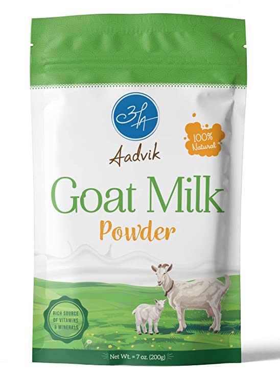 Aadvik Freeze Dried Goat Milk Powder - 100% Pure & Natural, 200g | Ideal for Baby Formula, Coffee Creamer, Baking & Smoothies