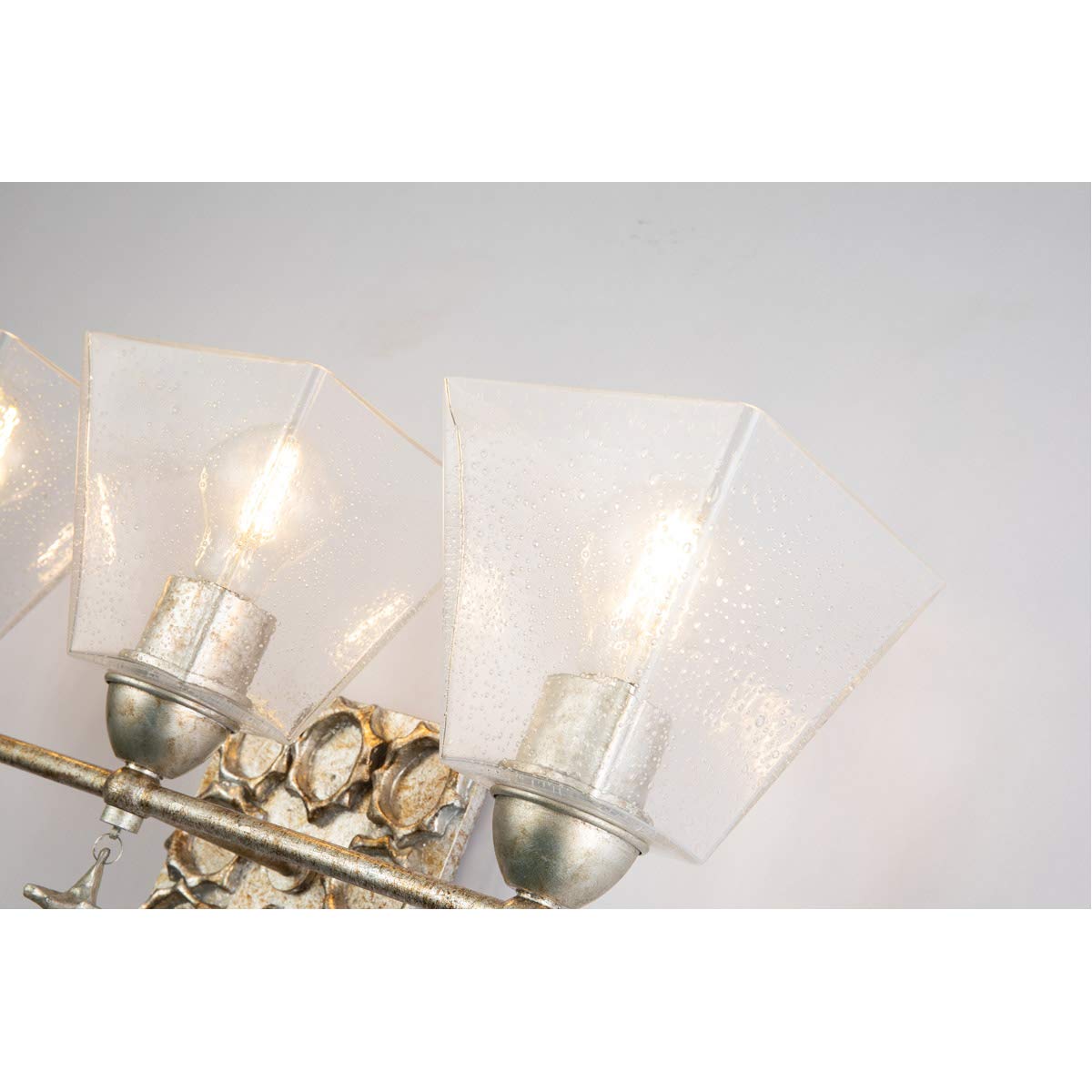 3-Light Silver Bathroom Vanity Lighting Fixture - Modern Sconce for Bathroom Mirror, Perfect for Home Decor & Renovation