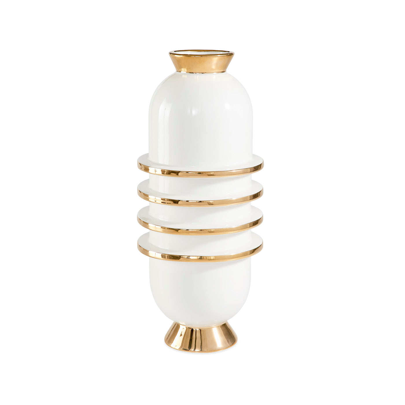 Orbit Capsule Vase - Modern Geometric Glass Flower Vase for Home Decor, Wedding Centerpieces & Office Desk Decorations