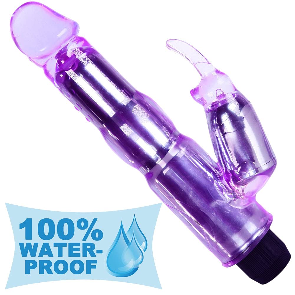 Waterproof Rabbit Vibrator for Women - Dual Clitoral & G-Spot Stimulation, Rechargeable Silicone Adult Toy - Perfect for Solo Play & Couples Intimacy