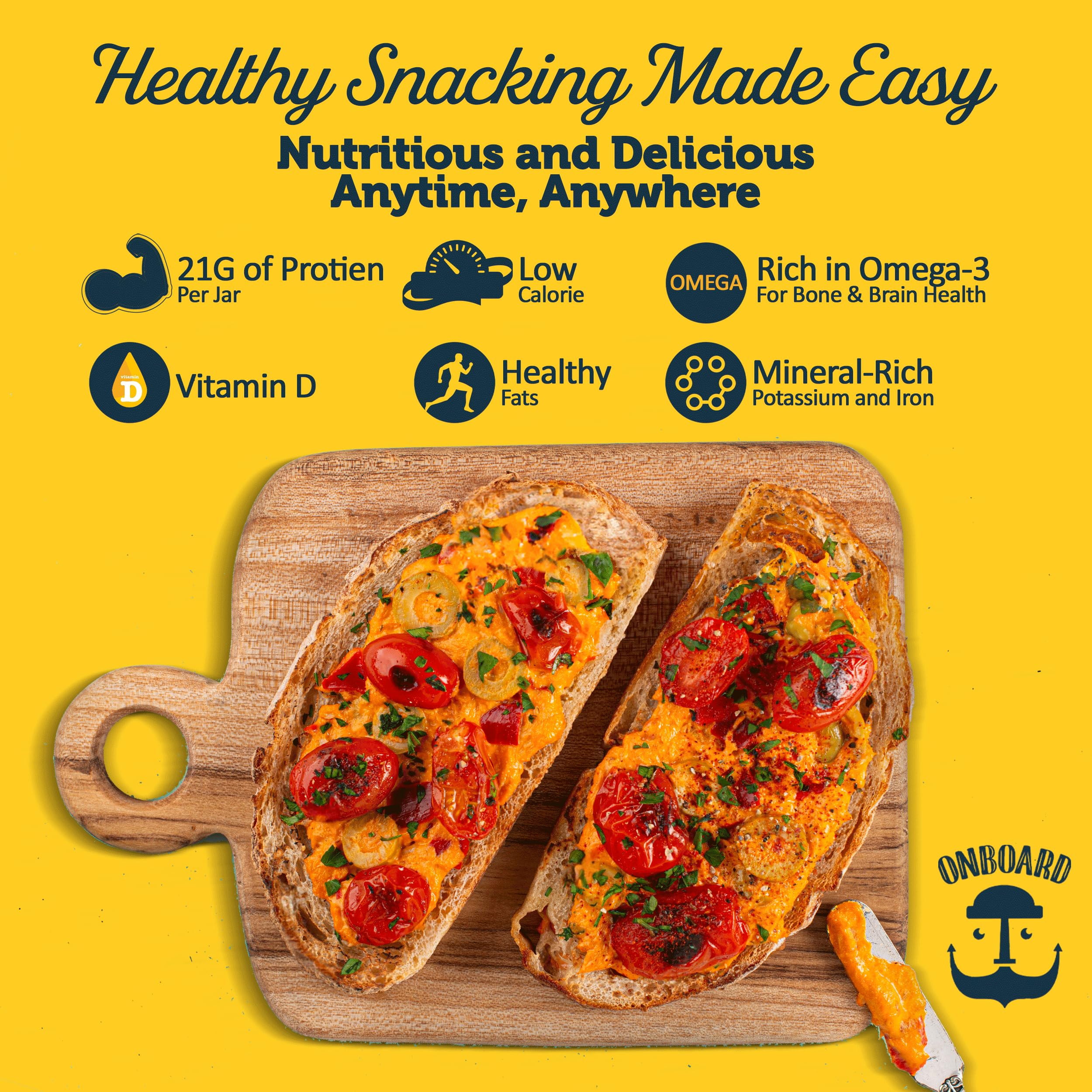 Organic Yellowfin Tuna Hummus Spread - 6 Pack (7.1oz Jars) | High-Protein Wild-Caught Tuna Snack with Mediterranean Flavors | Perfect for Sandwiches, Chip Dips, Salads & Healthy Meal Prep | Gluten-Free & Keto-Friendly Snack Option