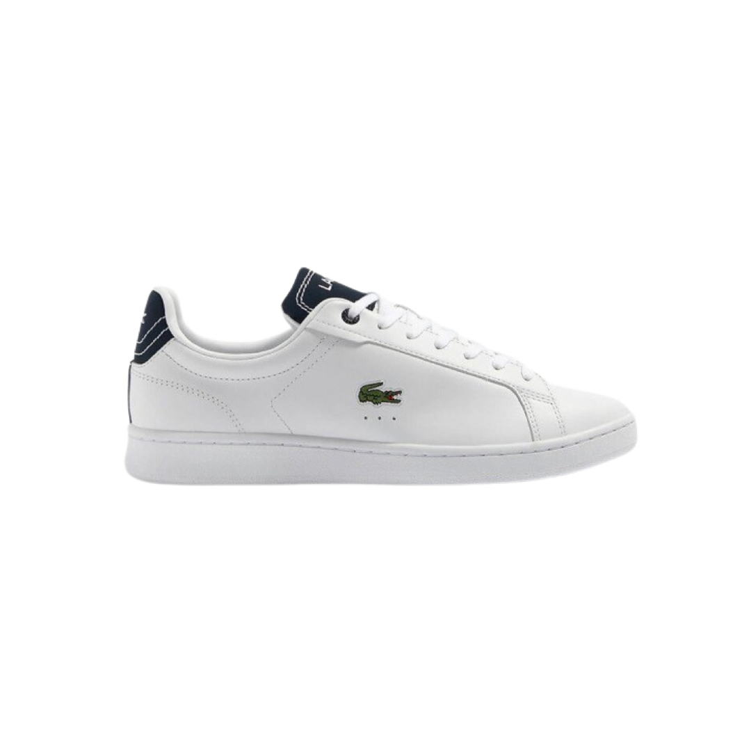 Lacoste Carnaby Pro 223 Sneakers for Men - White & Navy Blue Athletic Shoes for Running, Walking & Casual Wear