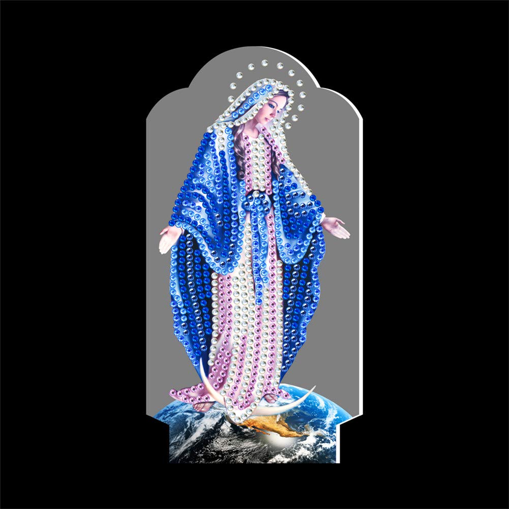 Diamond Painting Night Light - DIY LED Decorative Lamp for Bedroom, Kids Room & Home Decor | Perfect as Bedside Night Light, Gift Idea & Relaxing Craft Project
