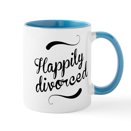 White/Blue Inside - Happily Divorced Mug