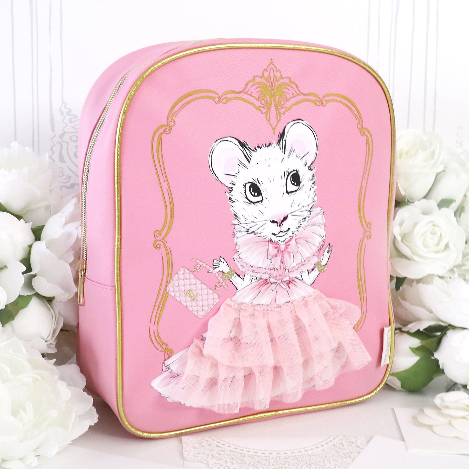Claris The Mouse Backpack for Kids - Cute Cartoon Character School Bag for Boys & Girls - Perfect for School, Travel & Daily Use