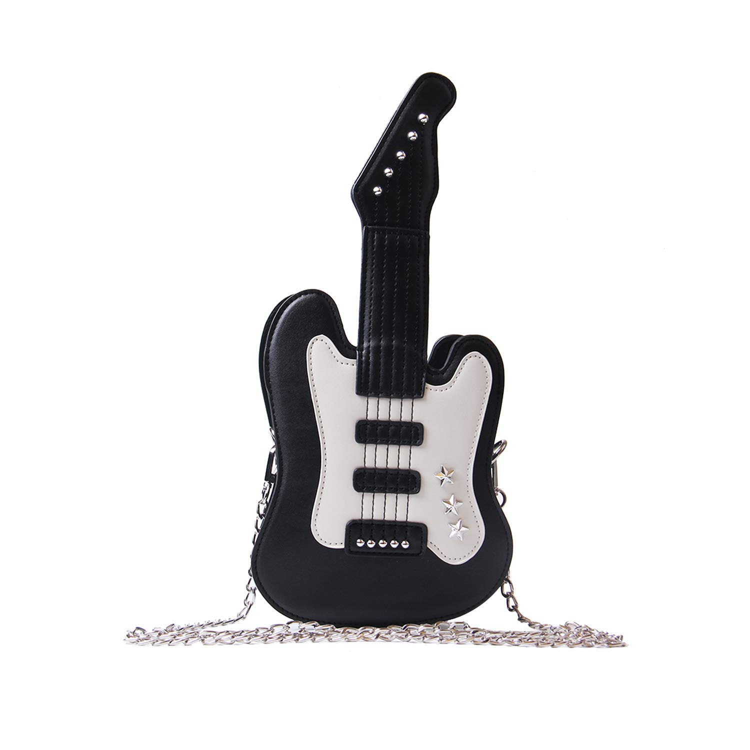 Women's Guitar-Shaped Crossbody Purse - Stylish Music-Themed Shoulder Bag & Small Tote for Concerts, Music Festivals & Daily Use