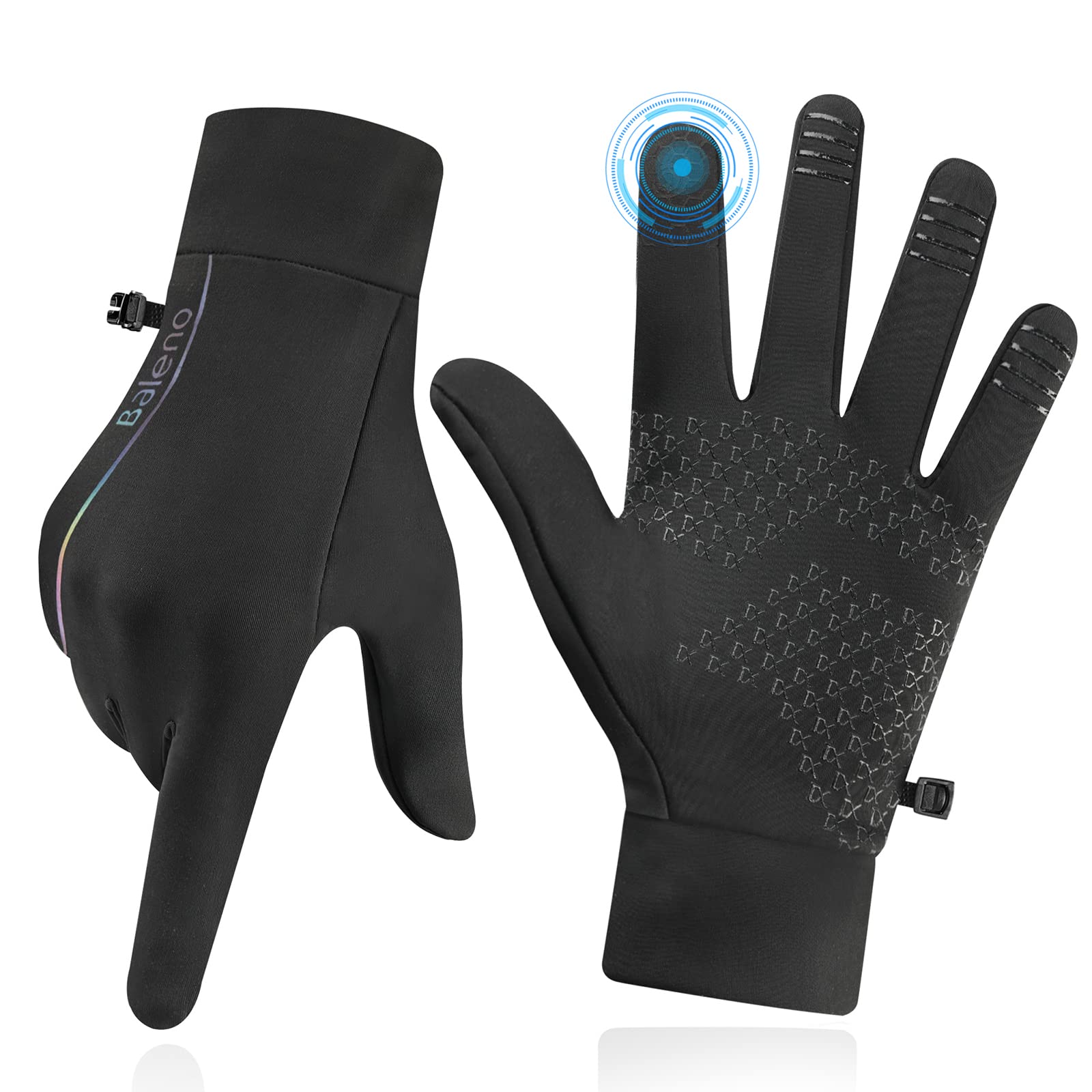BALENO Thermal Running Gloves for Men & Women - Lightweight Winter Gloves, Touchscreen Compatible, Cold Weather Driving & Outdoor Sports Gloves for Jogging, Cycling, Hiking