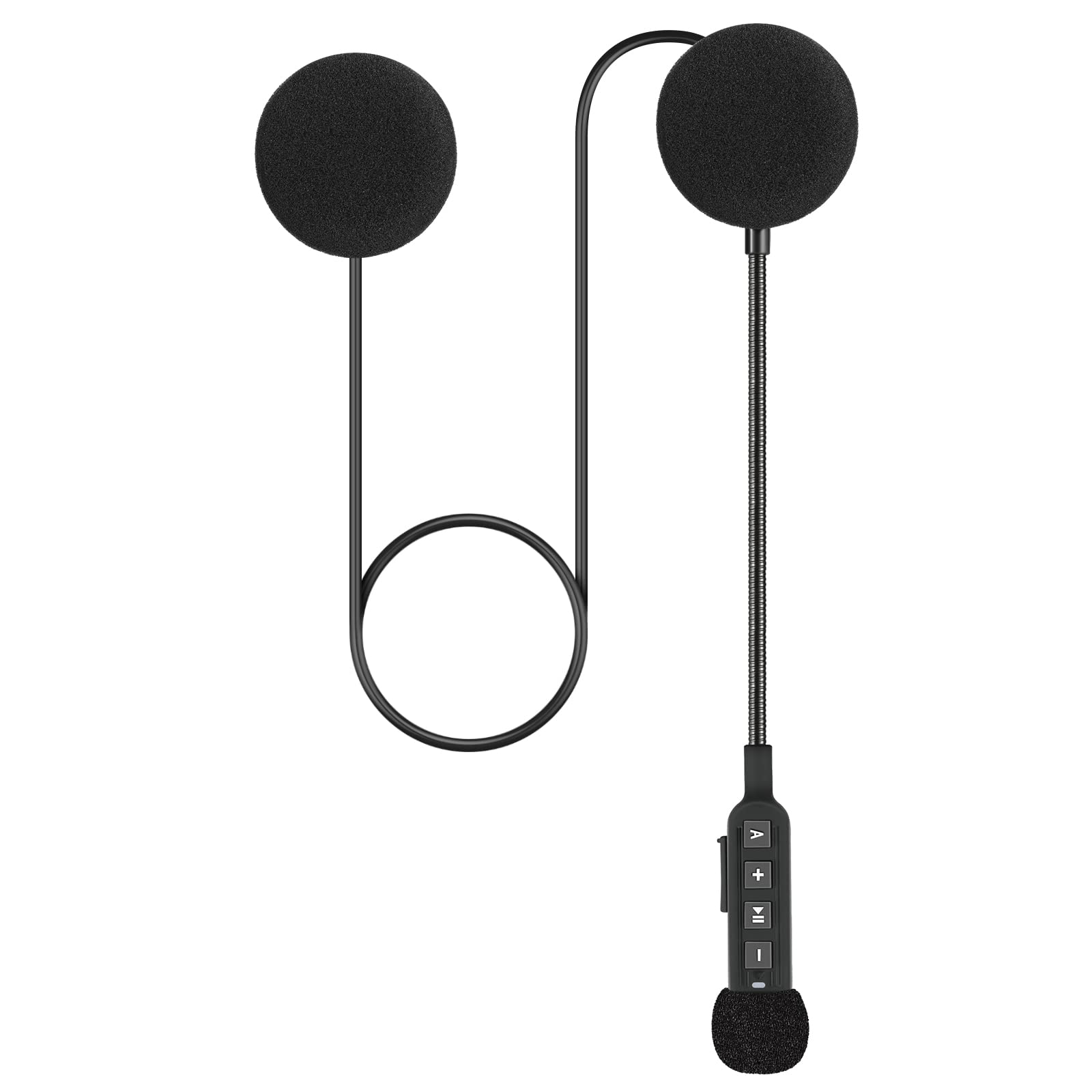Motorcycle Helmet Bluetooth 5.3 Headset with 900mAh Battery - Wireless Headphones for Hands-Free Calls & Music Control - Auto Answer Feature for Motorcycle Riding, Cycling, Sports & Outdoor Adventures