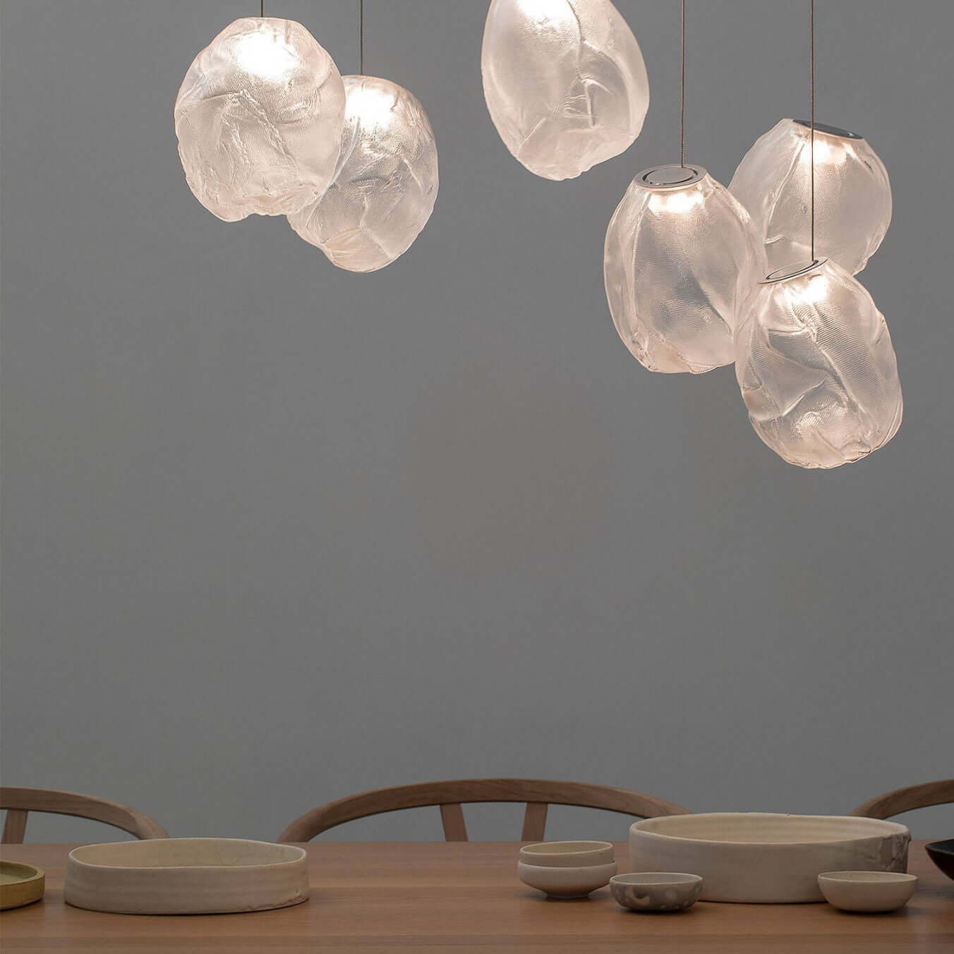 Stylish Blowing Liquid Glass Pendant Light - Modern Handcrafted Glass Chandelier for Dining Room, Kitchen Island & Bedroom Decor