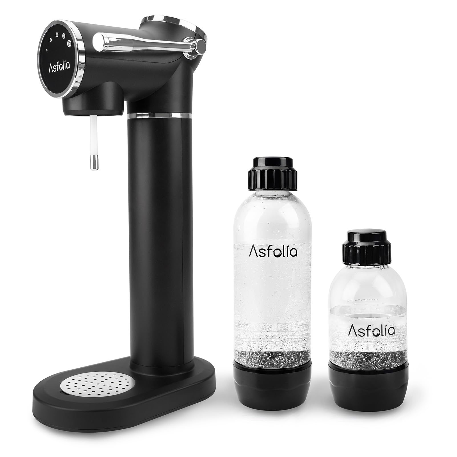 Premium Sparkling Water Maker with 5-Level Carbonation & LED Display - Includes 2 BPA-Free Carbonating Bottles - Compatible with 60L CO2 Cylinders (Not Included) - Home Soda Machine for Refreshing Drinks, Cocktails & Healthy Hydration - Perfect for Kitchen, Office & Entertaining