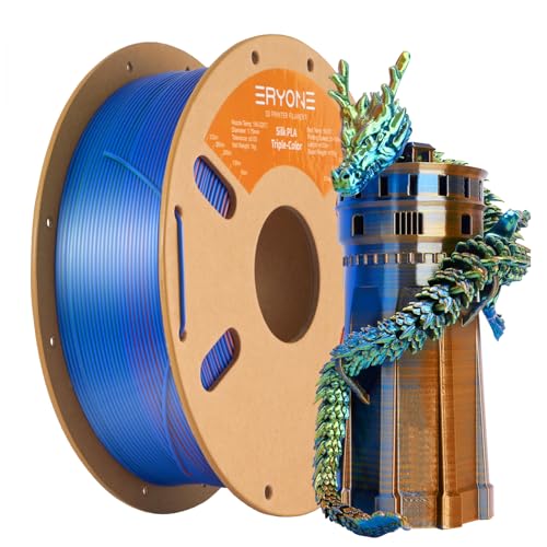 Triple Silk Orange Blue Green