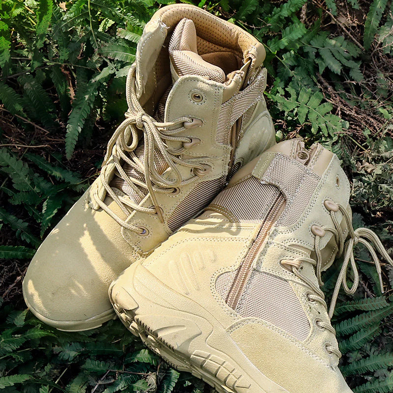 Men's Tactical Boots - Lightweight Military Combat Boots for Outdoor Hiking, Work & Duty Use - Durable Army Boots for Men