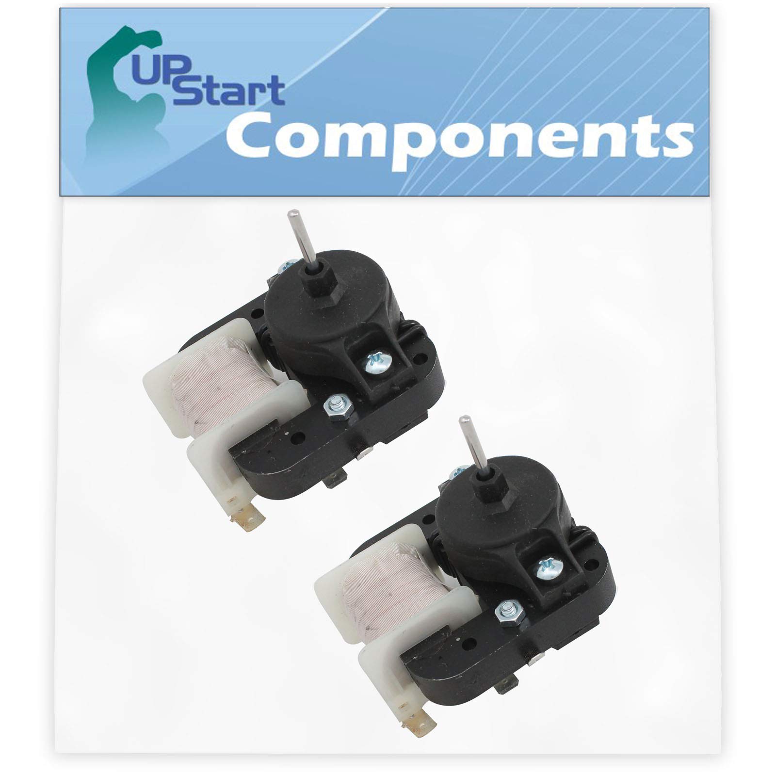 2-Pack W10189703 Refrigerator Evaporator Fan Motor Replacement for Kenmore/Sears 596.50699001 - Compatible with WPW10189703, Fits Most Refrigerator Models - Keep Your Fridge Running Smoothly for Fresh Food Storage