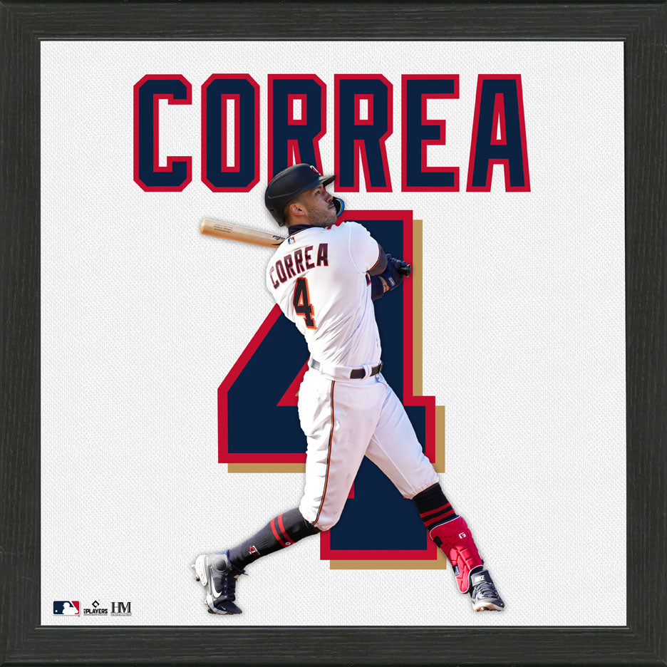 Carlos Correa Minnesota Twins IMPACT Jersey Frame - Officially Licensed MLB Display Case for Autographed Memorabilia - Perfect for Sports Fan Cave, Man Cave, or Game Room Decor