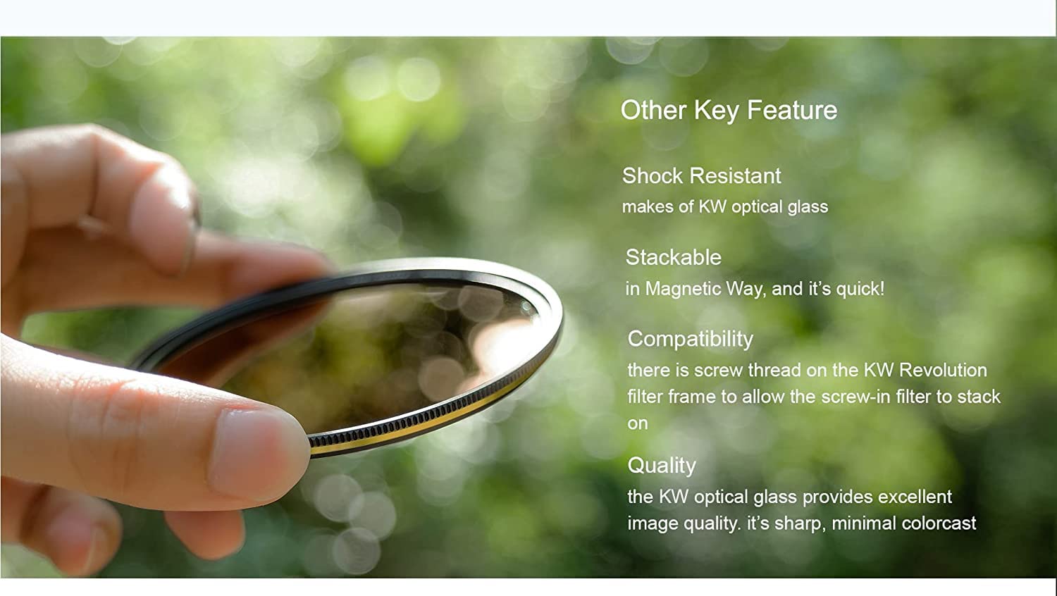 Kase Revolution 82mm Magnetic Shockproof R-MCUV Filter - Anti-Ghosting, Anti-Flare, Low Reflection Optical Glass with 2 Adapters (Conventional & Inlaid) - Perfect for DSLR, Mirrorless Cameras and Professional Photography