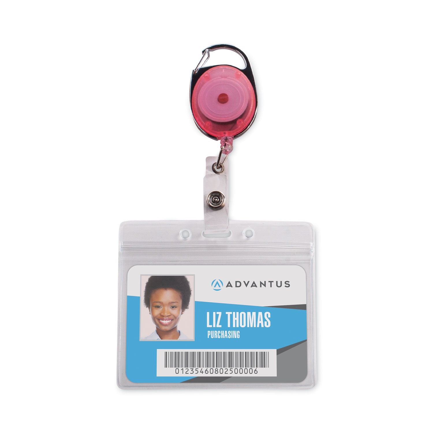 Advantus Retractable ID Badge Holder with Carabiner Clip - 30 Inch Extension, Neon Colors (20-Pack) - Perfect for Work, Events, and Security Access