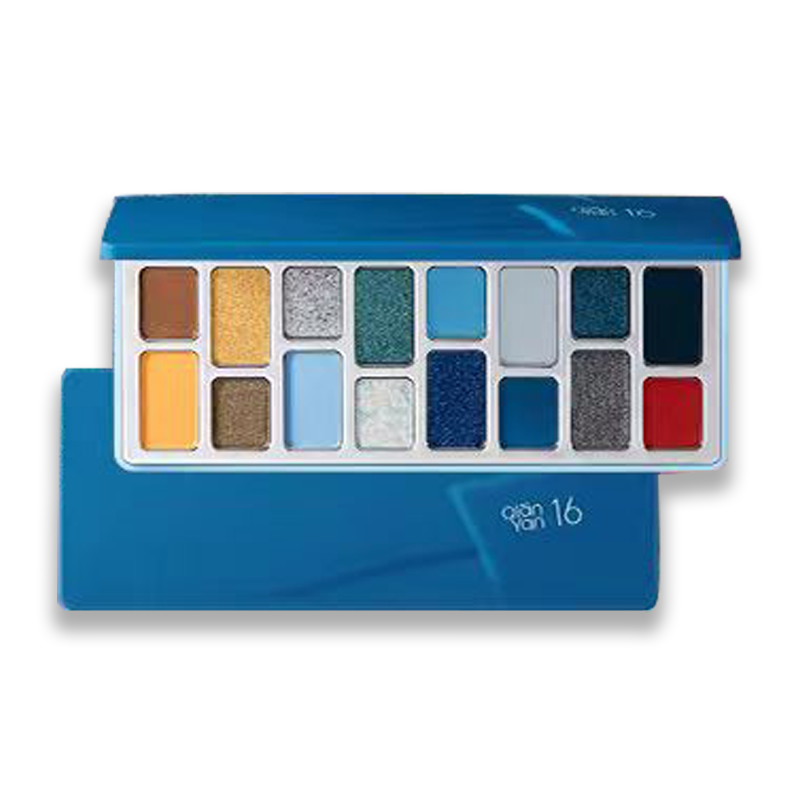 16 Color Natural Star Eyeshadow Palette - Vegan & Cruelty-Free Makeup for Day & Night Looks - Perfect for Parties, Weddings & Everyday Wear