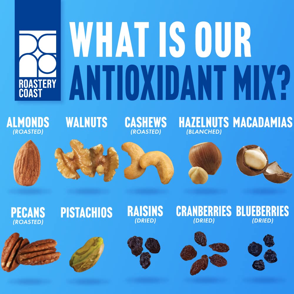 Roastery Coast - Premium Healthy Nut Mix Bulk | Assorted Nuts & Dried Fruits Snack | High Protein Trail Mix | Vegan, Keto Friendly Snacks for Adults | Perfect for Office, Hiking & Healthy On-the-Go Lifestyle