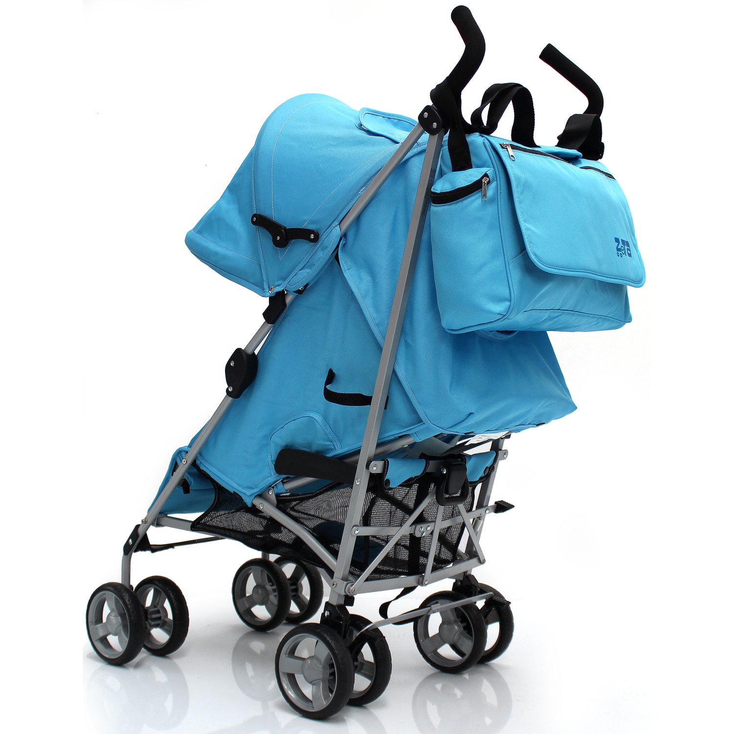 Zeta Luxury Baby Changing Bag with Changing Mat - Large Diaper Bag for Moms, Waterproof & Spacious, Ocean Blue - Perfect for Travel, Daycare & On-the-Go Parenting