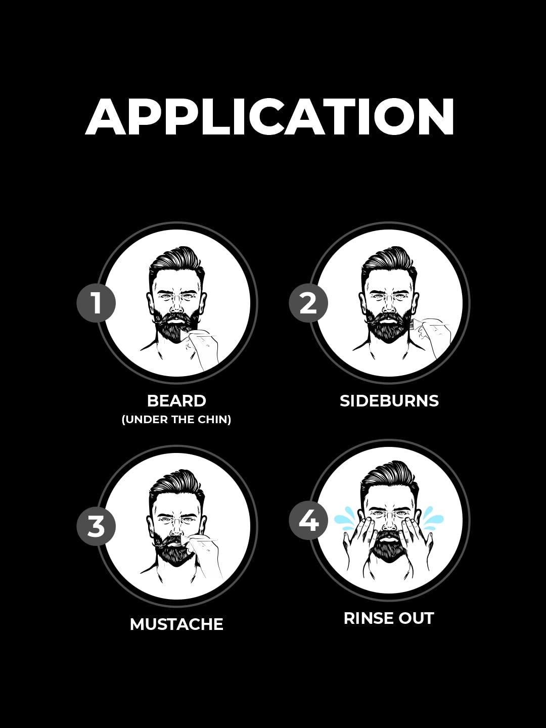 Beardo Natural Black Beard Color for Men - 60ml | Long Lasting Ammonia-Free Hair Dye | Easy Application, No Stains | Skin-Friendly Formula | Perfect for Daily Use & Special Occasions