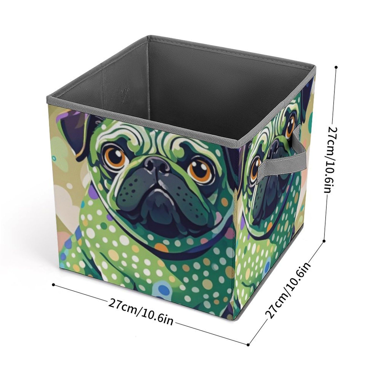 Large Collapsible Storage Bins with Handles - 10.6