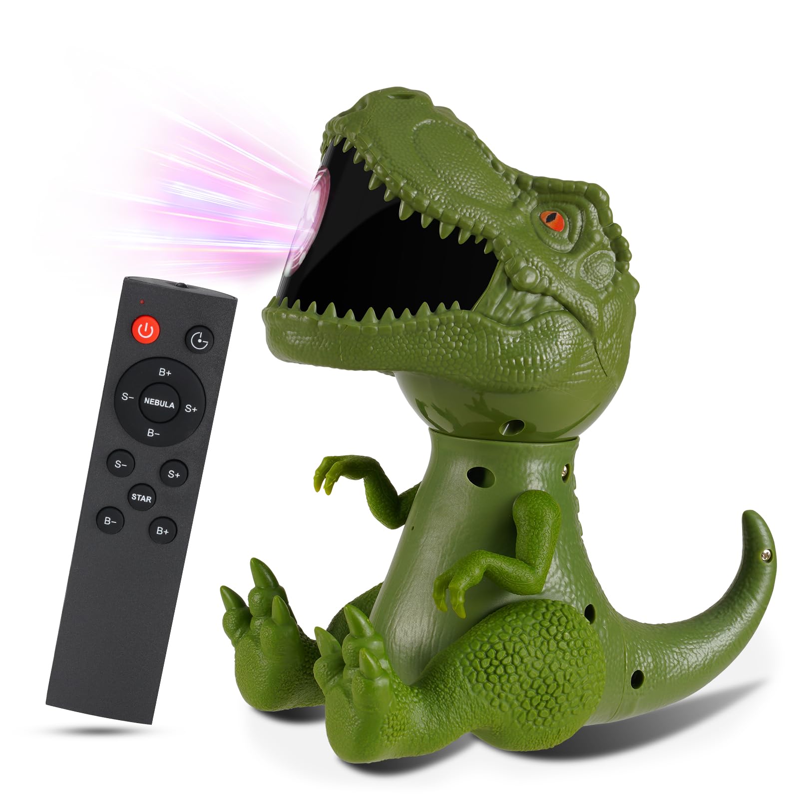 Dinosaur Galaxy Projector Night Light for Kids - Star Projector with Timer, 3D Playable Dinosaur Decor for Bedroom, Nursery & Living Room | Perfect for Sleep Aid, Birthday Gifts & Christmas Surprise