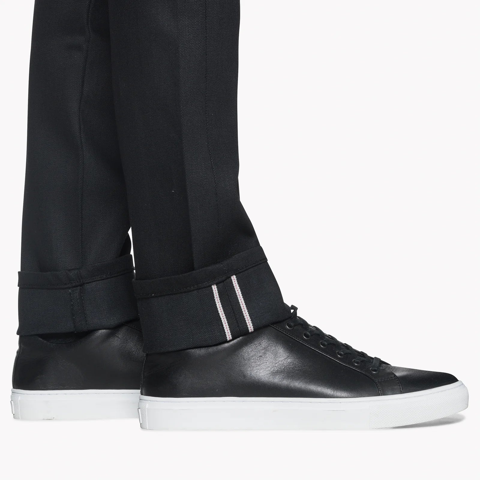 Naked & Famous Black Cobra Stretch Selvedge Denim Jeans - Weird Guy Fit for Men | Raw Japanese Selvedge Jeans | Perfect for Casual Wear & Street Style